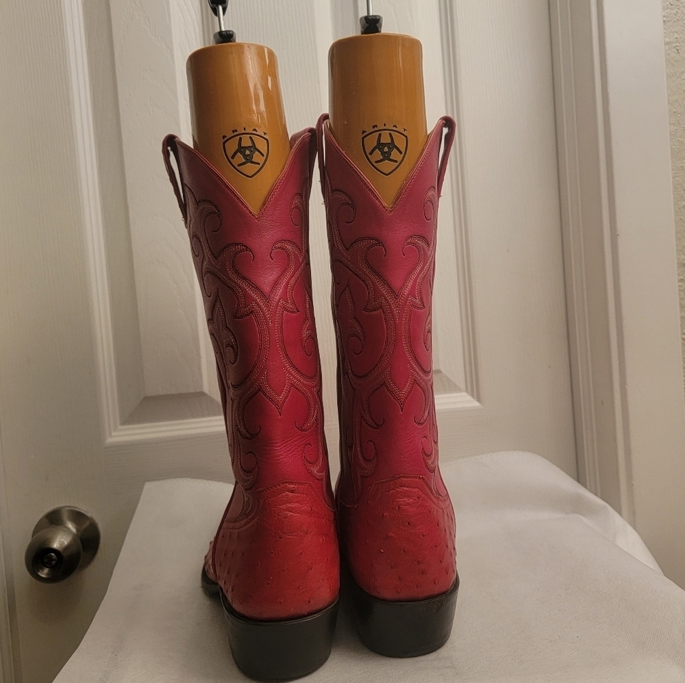Caboots Ostrich Men's cowboy boots size10 - Picture 3 of 16
